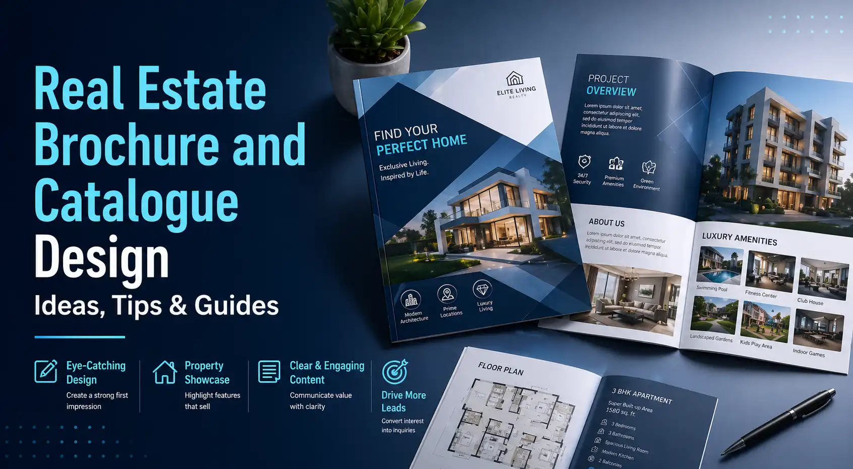 Real Estate Brochure and Catalogue Design Ideas, Tips & Guides