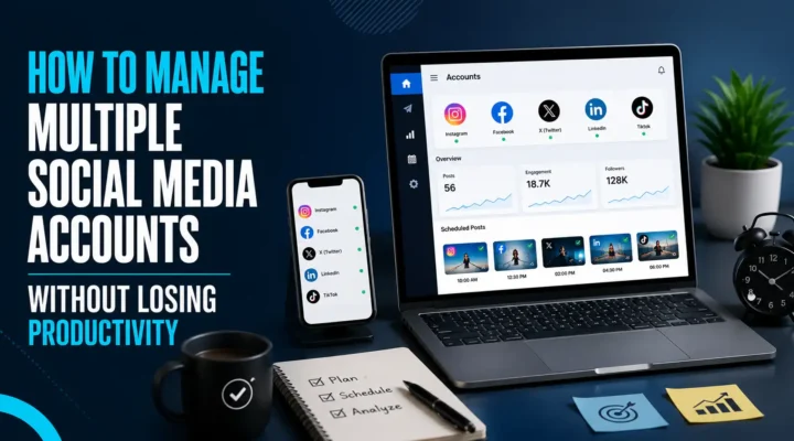 Manage multiple social media accounts