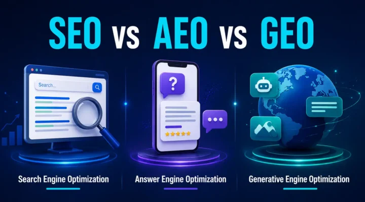 SEO vs AEO vs GEO Guides